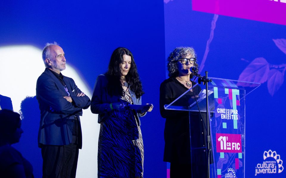 Jurados de la Competencia Centroamericana y Caribeña de Largometraje: José Luis Sánchez Noriega, Patricia Velásquez y Mariana Andrade (Foto: Marcela Bertozzi)